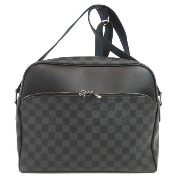 LOUIS VUITTON Black Damier Shoulder Bag - Picture 1 of 11